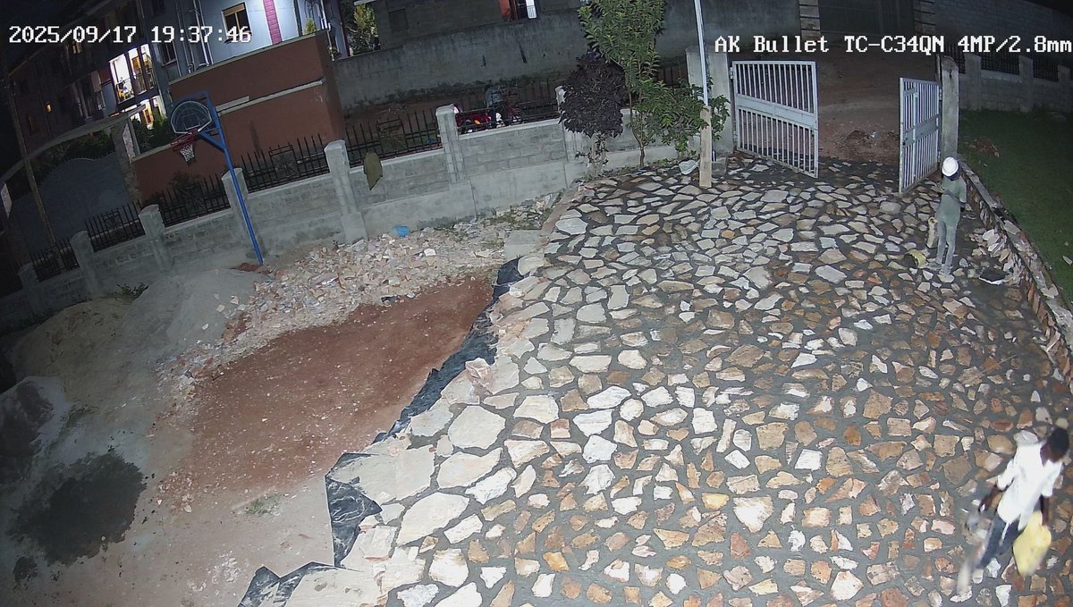 Stone paving laid across part of the church grounds beside the entrance gate