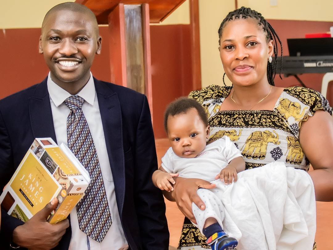 Pastor Johnbosco with his family